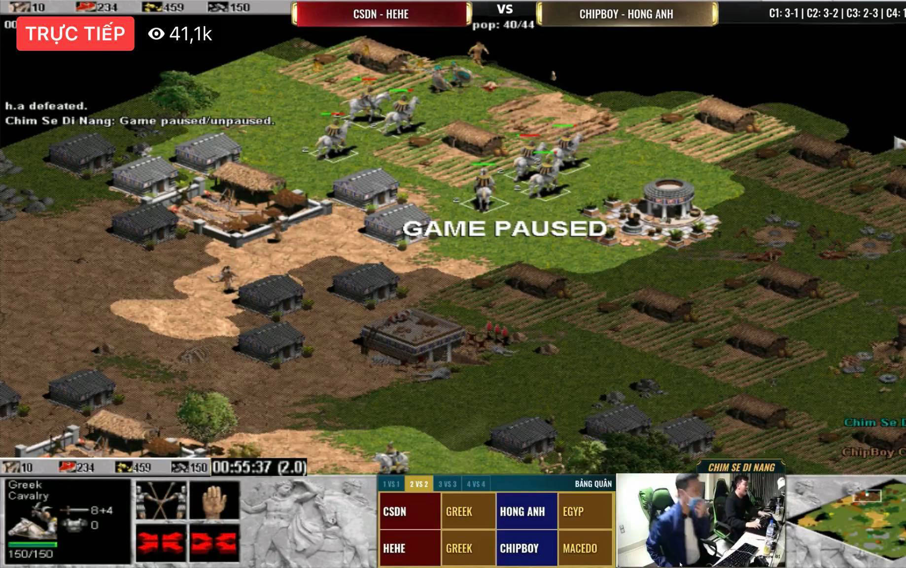 Cộng đồng AoE Việt “phát sốt” với pha giành chiến thắng quái dị của Chim Sẻ Đi Nắng – HeHe trước Liên quân Thái Bình – Nghệ An