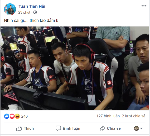 Buc - anh - kem - dong - trang - thai -tren - Fanpage - ca - nhan -cua - BLV - Tuan - Tien - Hai - khien khan - gia - to - mo - ve - su - tro - lai - cua - Hong - Anh