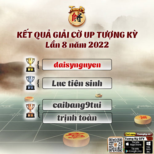  VINH DANH CAO THỦ CỜ ÚP LẦN 8 - 2022 TƯỢNG KỲ GTV CUP