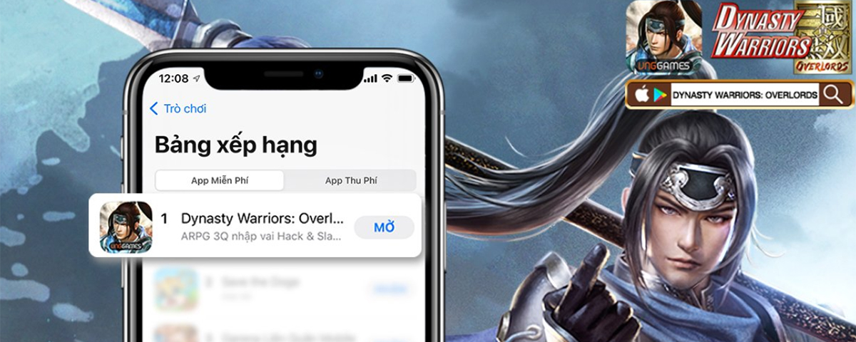 Dynasty Warriors: Overlord Top 1 BXH App Store, game thủ rộn ràng khoe “nhân phẩm” ngay ngày đầu ra mắt