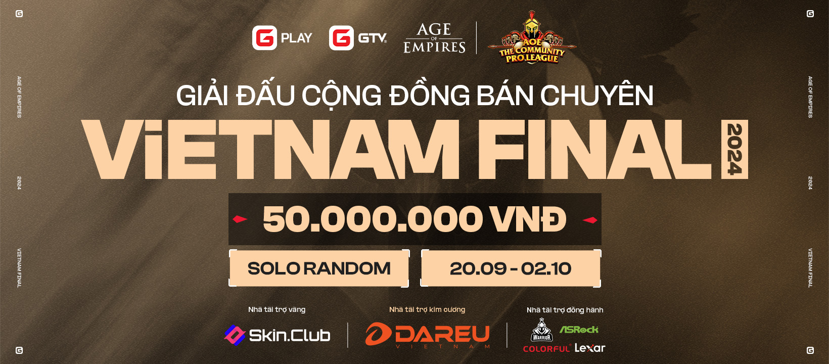 THÔNG BÁO KHỞI TRANH GIẢI ĐẤU VIETNAM FINAL PRO LEAGUE MÙA 5