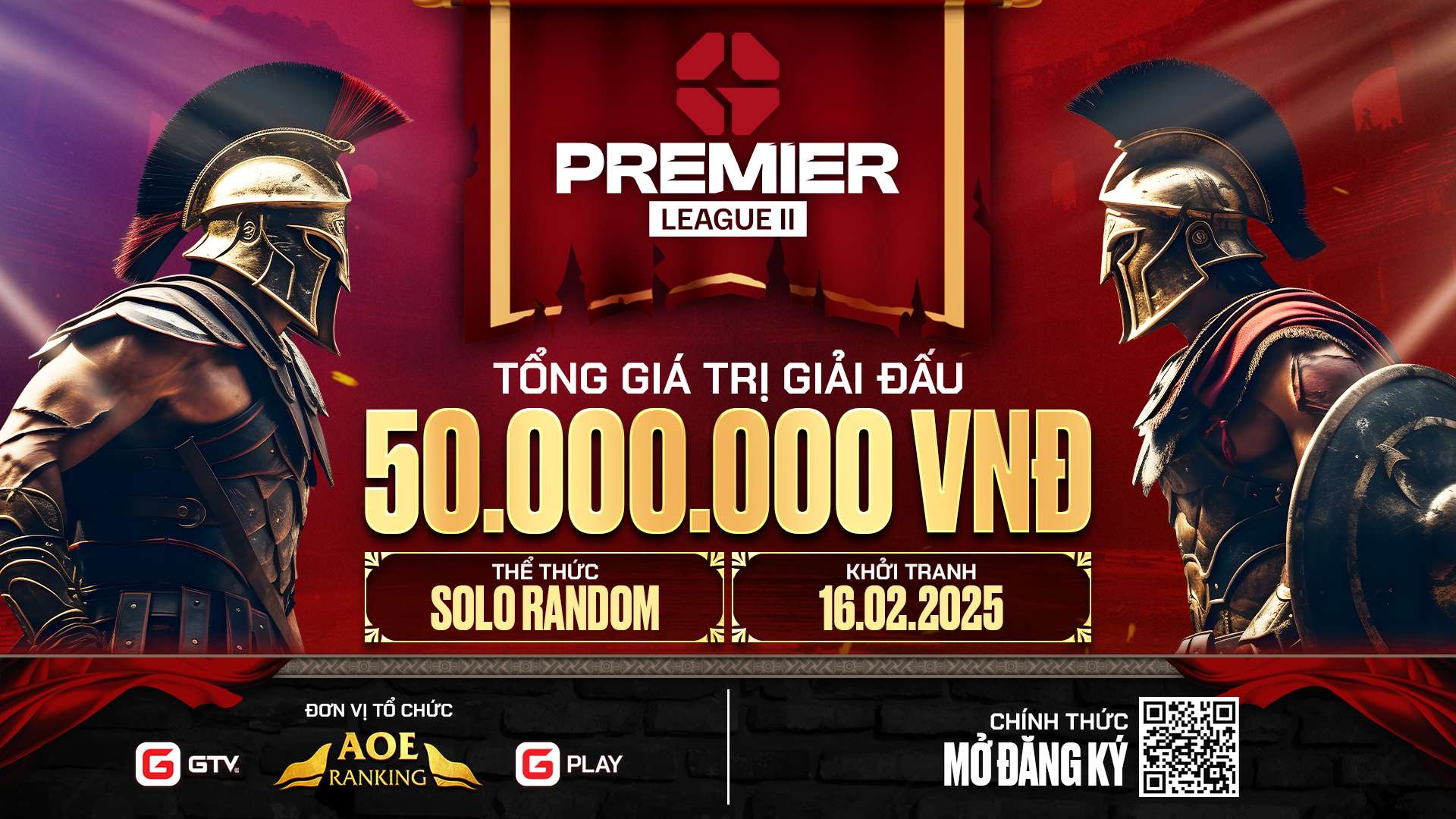 THÔNG BÁO MỞ CỔNG ĐĂNG KÝ GIẢI ĐẤU GPLAY PREMIER LEAGUE II MÙA GIẢI THỨ 11.