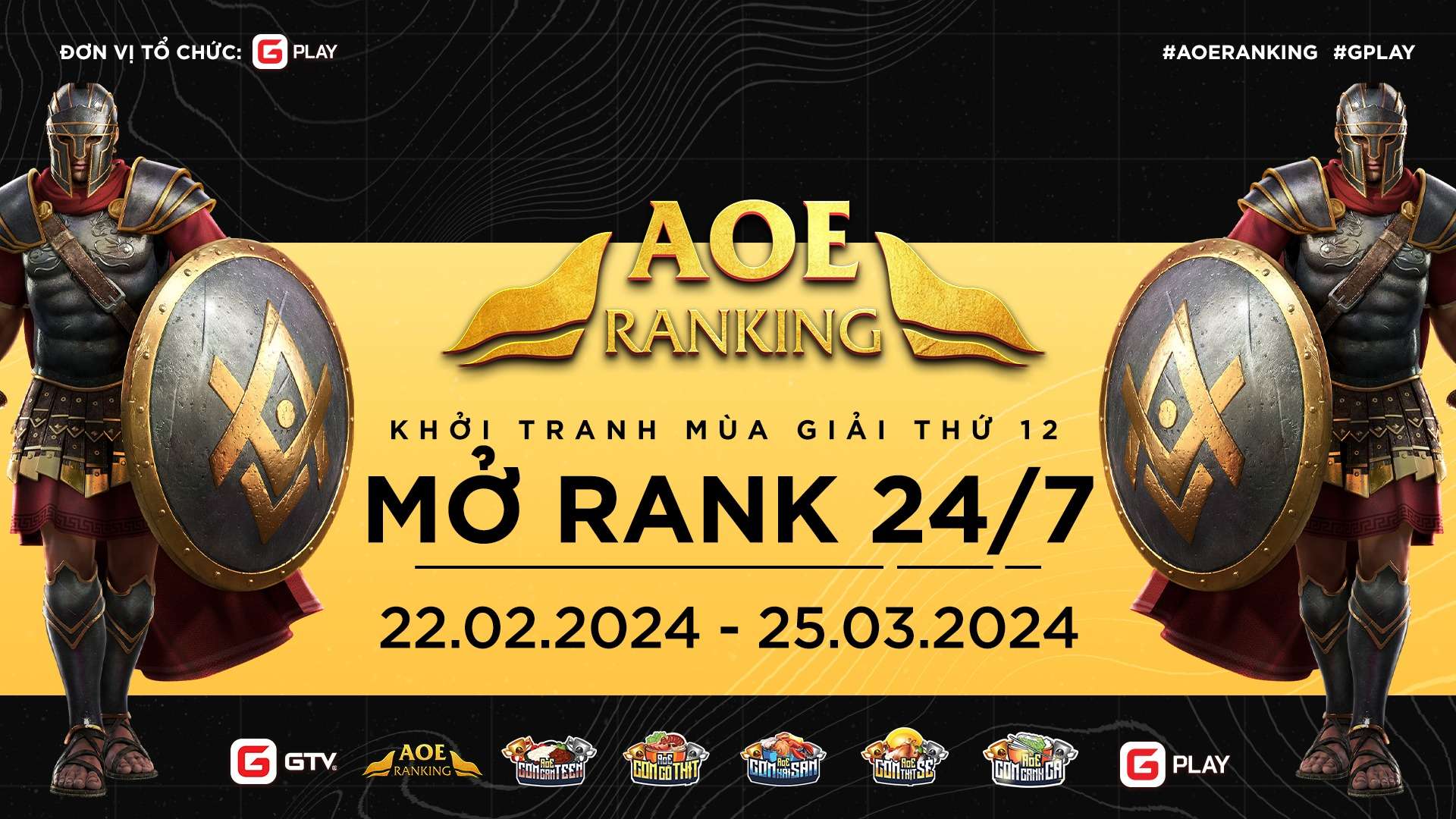 KHỞI TRANH MÙA GIẢI THỨ 12: AoE Ranking mở 24/7 - Không giới hạn số trận - 1 click là chơi