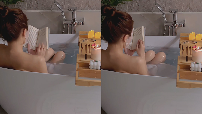 "Bỏng mắt" với video tắm tiên của hot Tiktoker Huyền 2K4 sau khi kết hôn