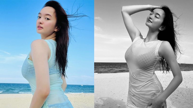 Mỹ nhân "Em chưa 18" diện đầm mỏng tang lộ nội y, khoe khéo vòng 1 khủng nhất showbiz Việt