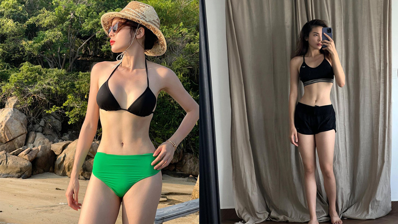 Hoa hậu Kỳ Duyên khoe body đẹp nhất nhì showbiz Việt bất chấp ăn uống chẳng hề "kiêng khem"
