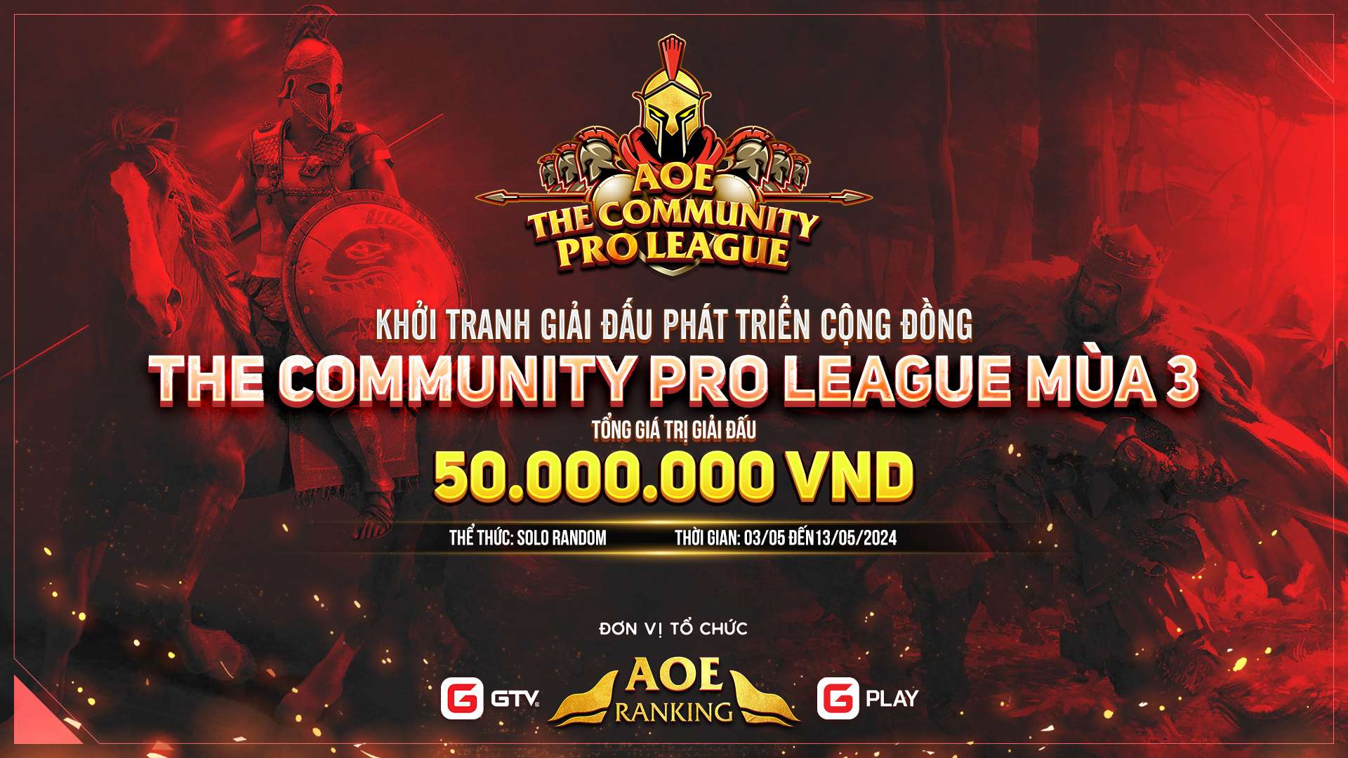 Khởi tranh giải đấu phát triển cộng đồng, nuôi dưỡng đam mê AoE: The Community Pro League mùa 3